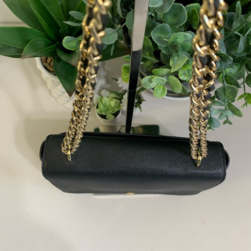 ๐๐ Tory Burch Black Leather Chain Shoulder Bag - Picture 5 of 13